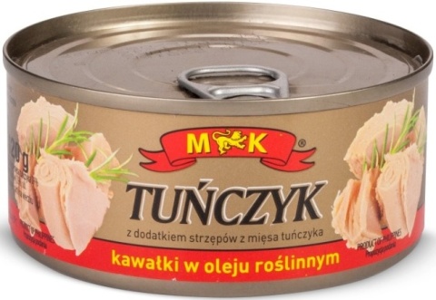 MK TUŃCZYK KAWAŁKI W OLEJU ROŚLINNYM 170G