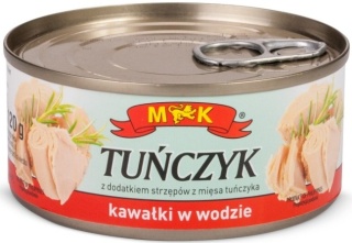 MK TUŃCZYK KAWAŁKI W WODZIE 170G