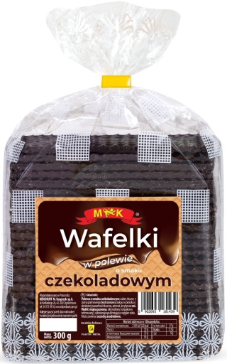 MK WAFELKI W POLEWIE O SMAKU CZEKOLADOWYM 300G