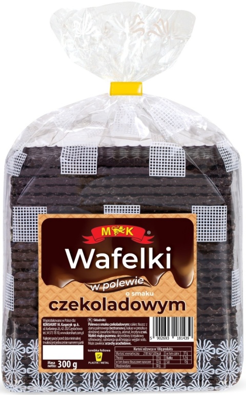 MK WAFELKI W POLEWIE O SMAKU CZEKOLADOWYM 300G
