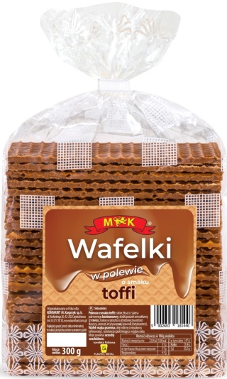 MK WAFELKI W POLEWIE O SMAKU TOFFI 300G