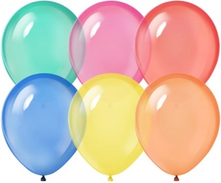 PartyPal Balony krystaliczne 10 cali 10 szt. mix