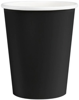 PartyPal Kubek czarny 220ml 6szt