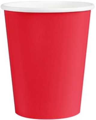 PartyPal Kubek czerwony 220 ml 6 szt.