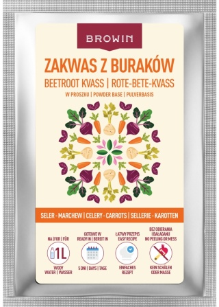 BROWIN Zakwas z buraka w proszku z selerem i marchewką 36g