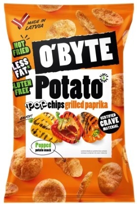 O'BYTE Chipsy ziemniaczane o smaku grillowanej papryki 90 g
